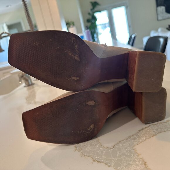 Sam Edelman Tan Suede Boot Heels / Booties - Size 8 - Picture 6 of 8